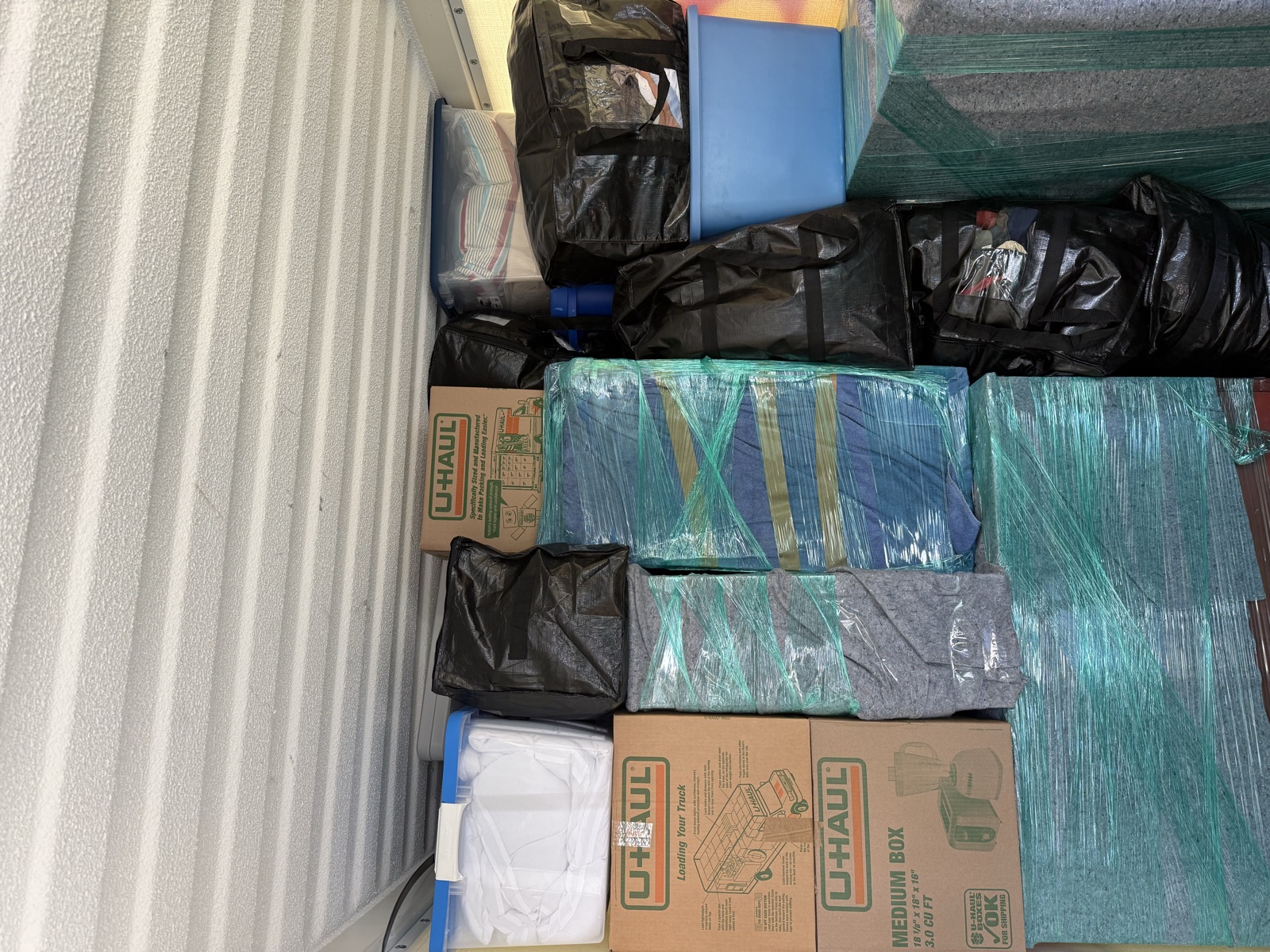 Organized POD container loaded by I&O Moving Smiths labor crew in the Maryland, DC and Virginia area
